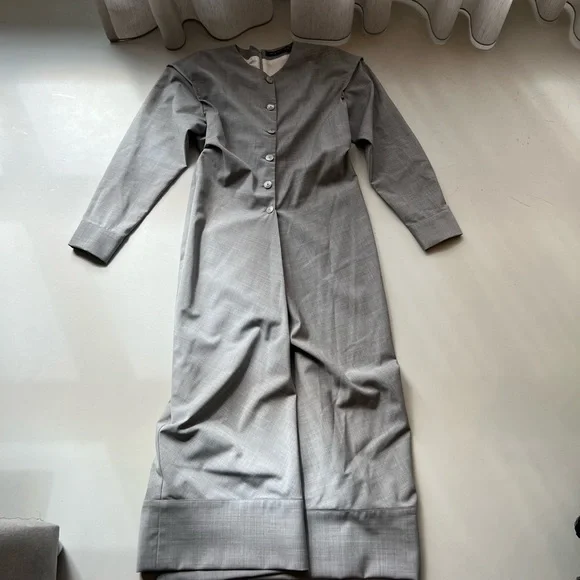 Malloni Grey Button Down Dress - Picture 10 of 13